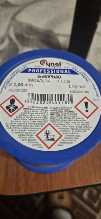 Припій Cynel Sn60Pb40 з флюсом