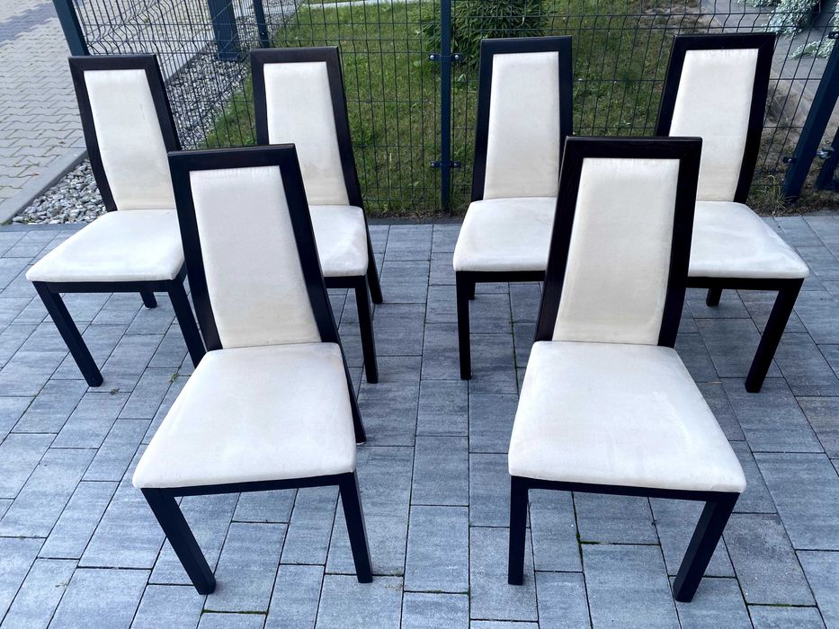 6 krzeseł + stół gratis