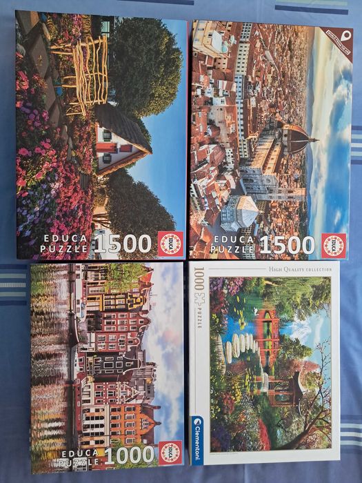 Puzzles 1000/1500 peças em bom estado