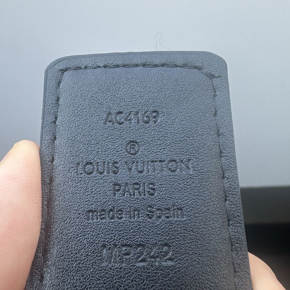 Pasek Louis Vuitton LV Belt Czarny all black monogram