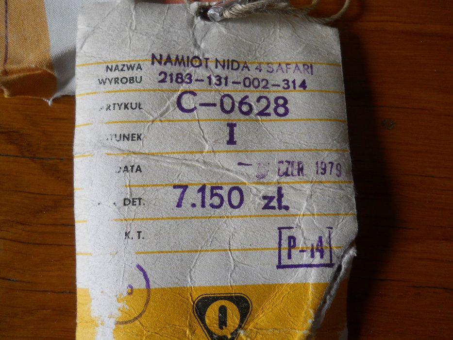 Namiot 4-ro osobowy NIDA SAFARI Legionowo