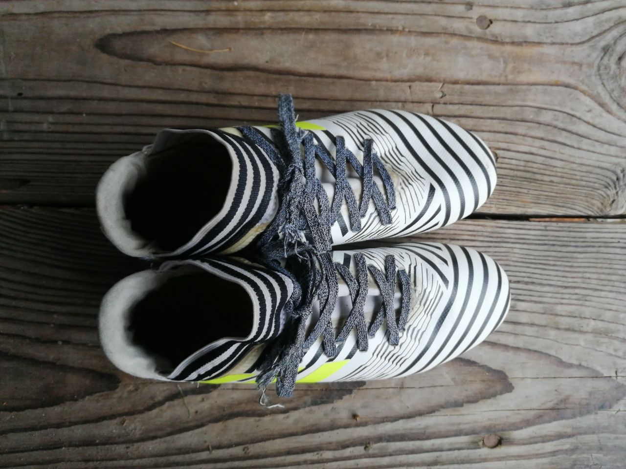 Korki adidas białe-czarne