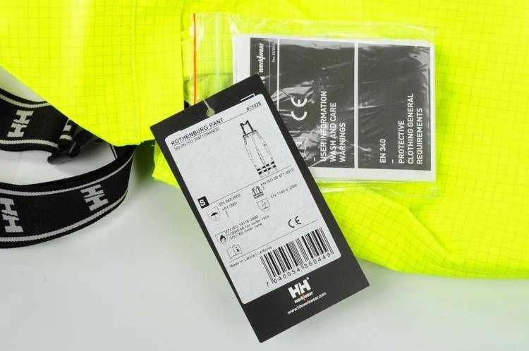 Spodnie Robocze Ogrodniczki BHP Helly Hansen r. XS, M, XXL