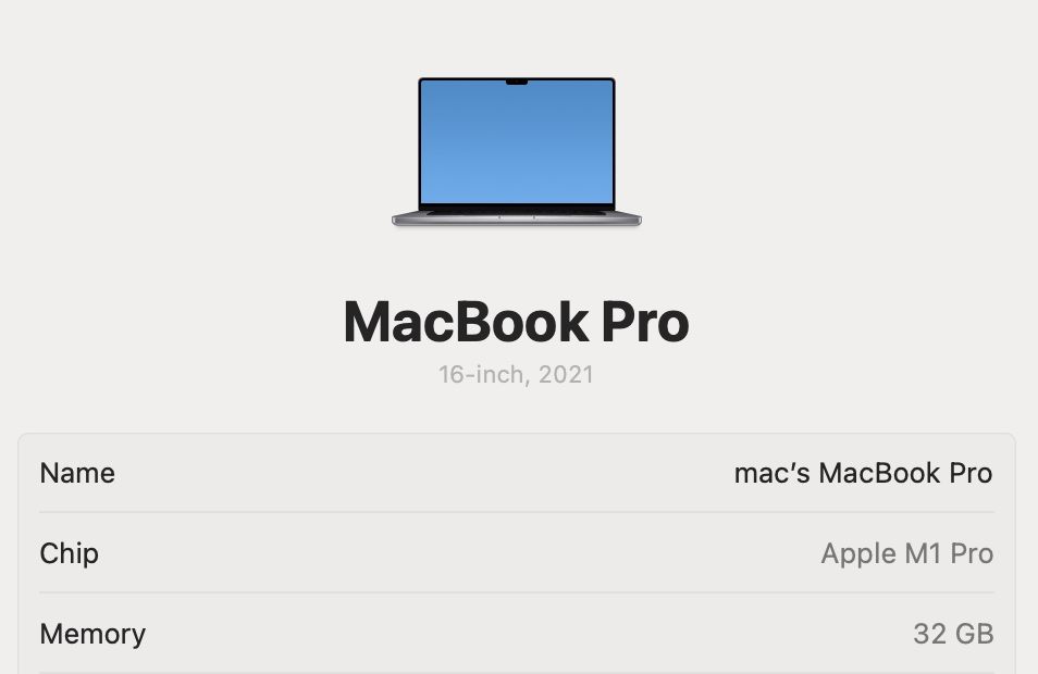 MacBook Pro 16 2021 32GB RAM 1TB SSD акумулятор 100%