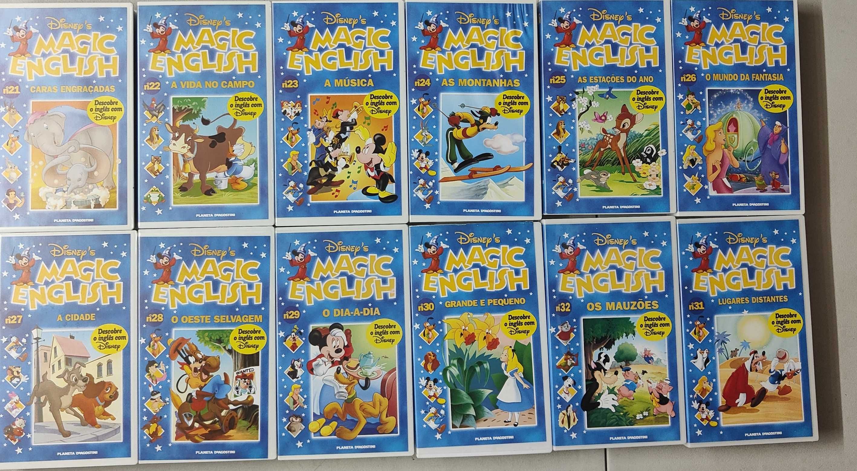 Disney's Magic English coleção completa 32 VHS