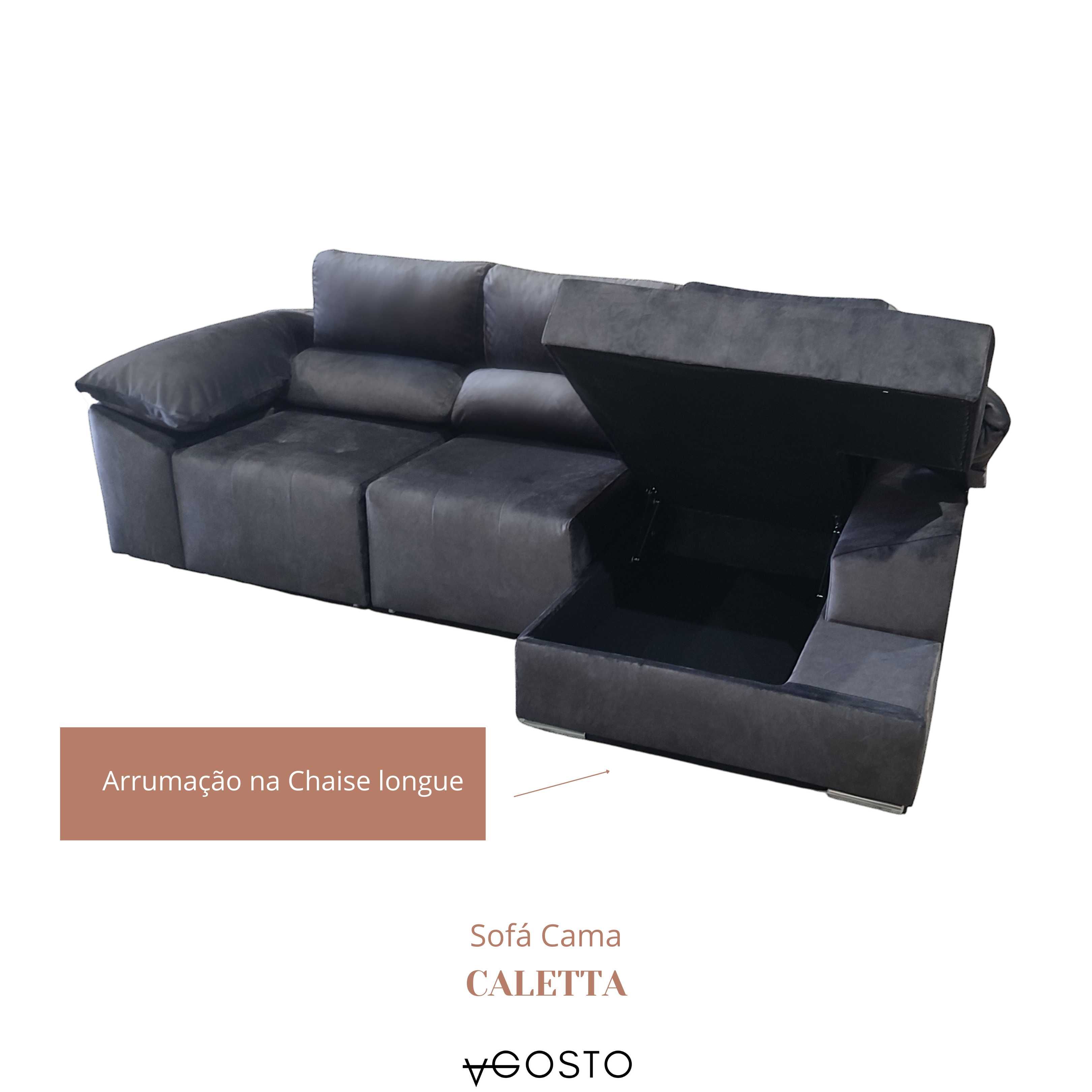 Sofá CALETTA - Sofá Cama c/ chaise longue