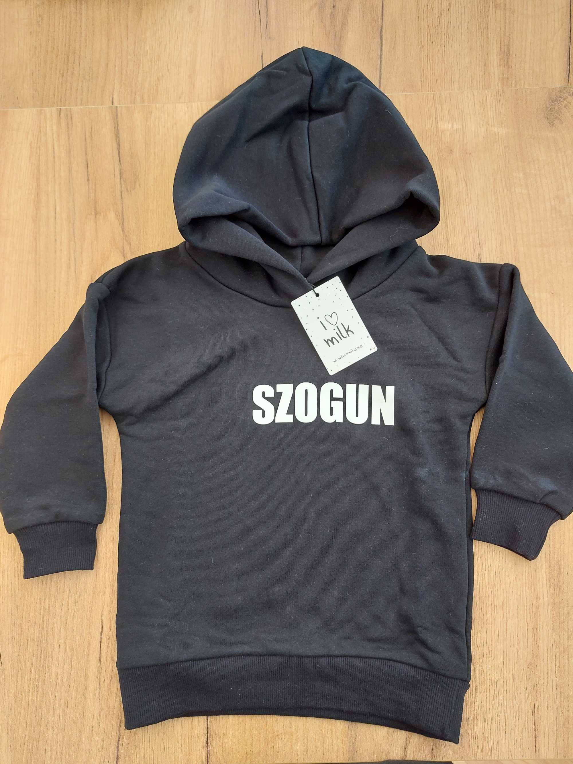 Bluza dzięcięca czarna z kapturem