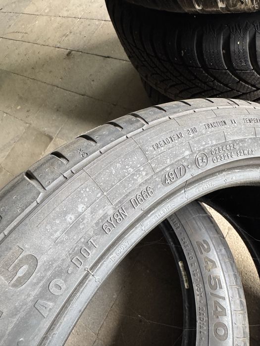 2 sztuki opon letnich 245/40/18 CONTINENTAL Demo F-Vat