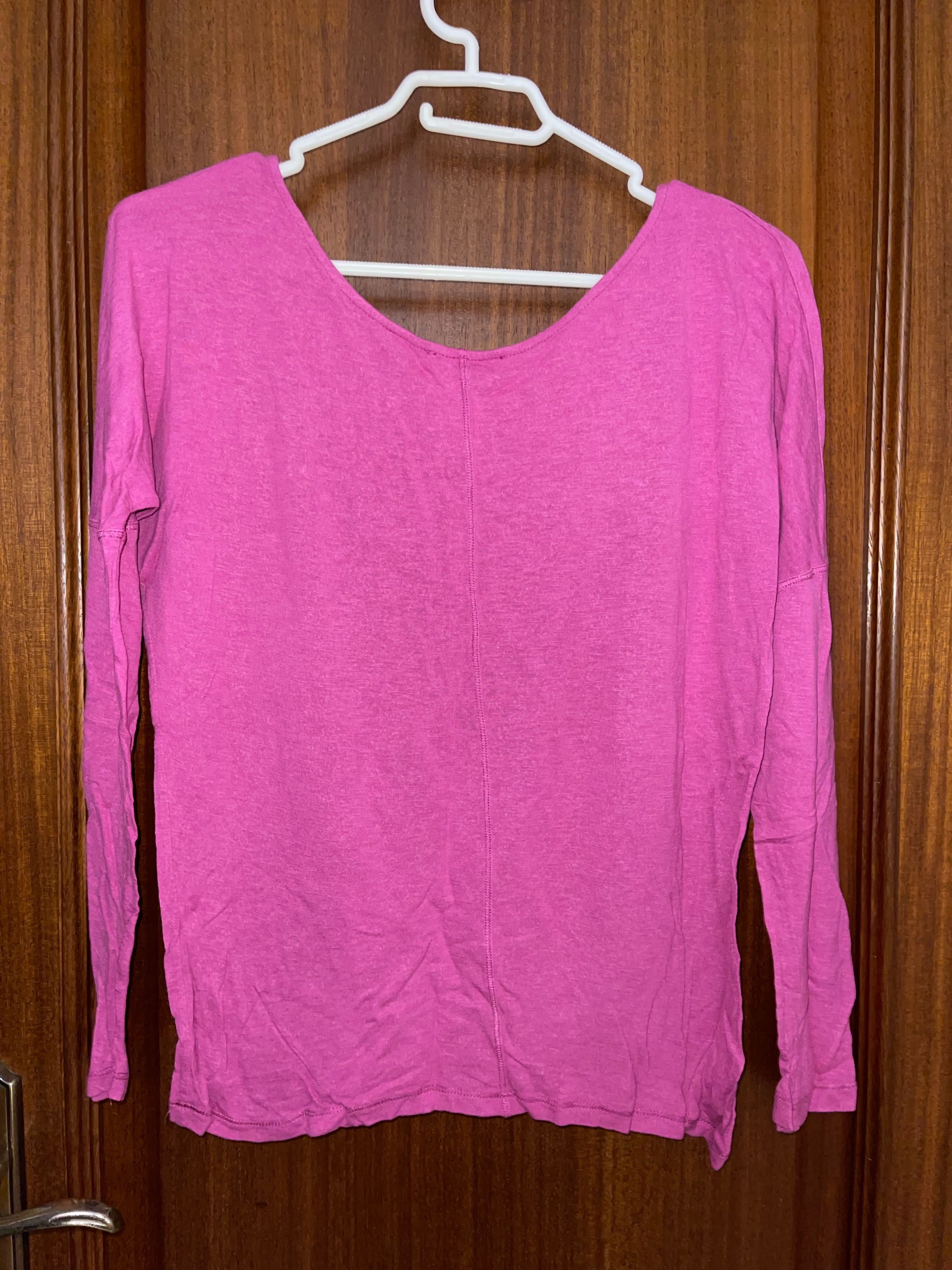 Camisola básica rosa da Promod