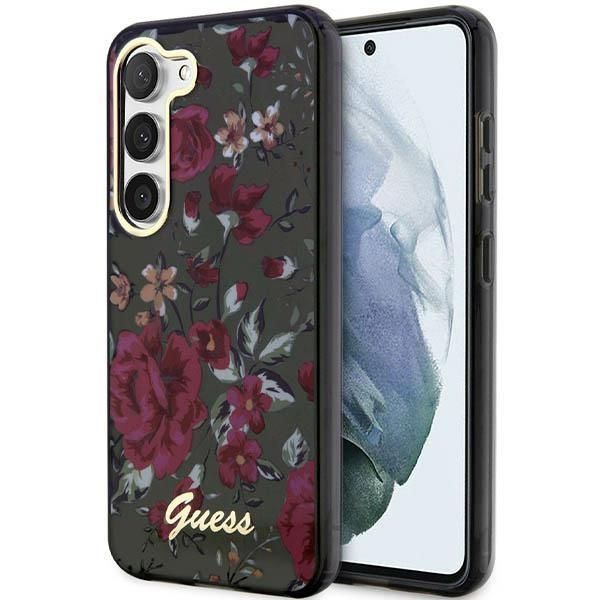 Etui Guess Flower Collection do Samsung Galaxy S23+ - Zielony