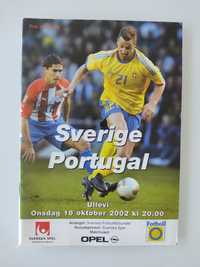 Programa oficial Suécia portugal 2002