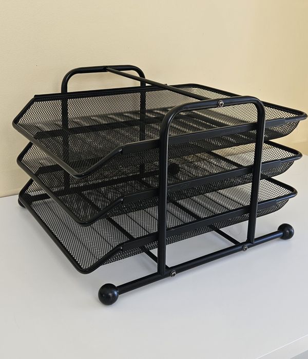 Metalowy stojak na dokumenty A4, organizer na biurko