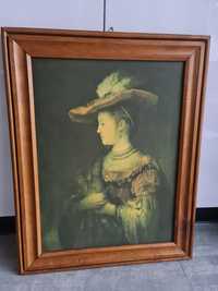 Obraz Rembrandt 1606_1669 Saskia Von Uylenburgh 48x61cm