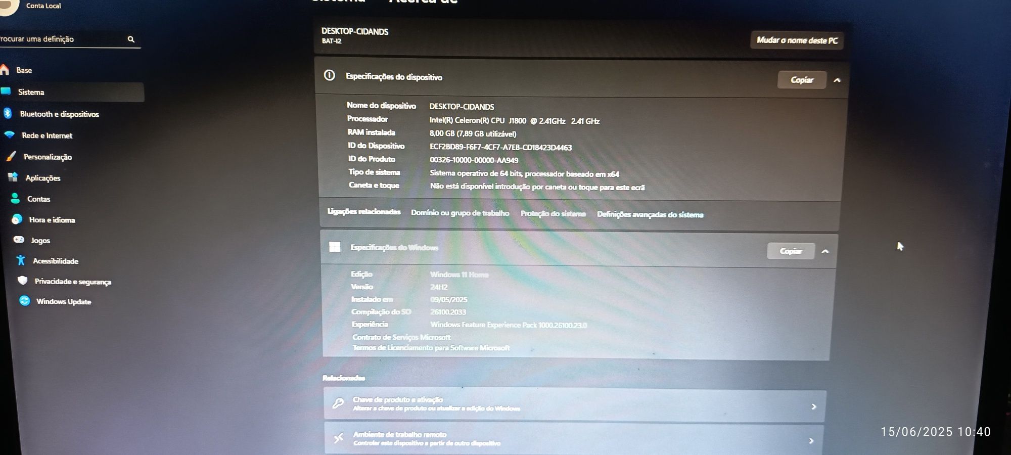PC desktop básico