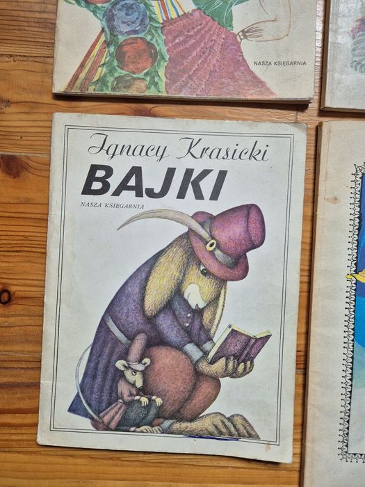 Zestaw 4 x wesołe historie,Zwierzyniec,Bajki Krasicki,co słonko widzia