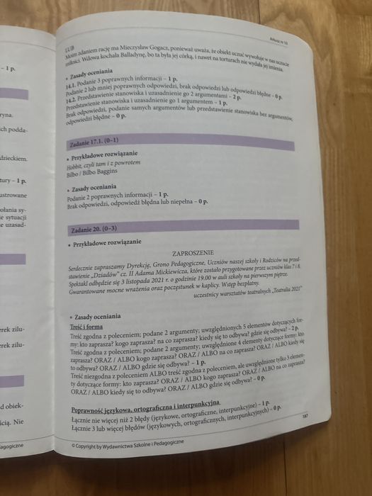 Egazmin Ósmoklasisty .Język Polski