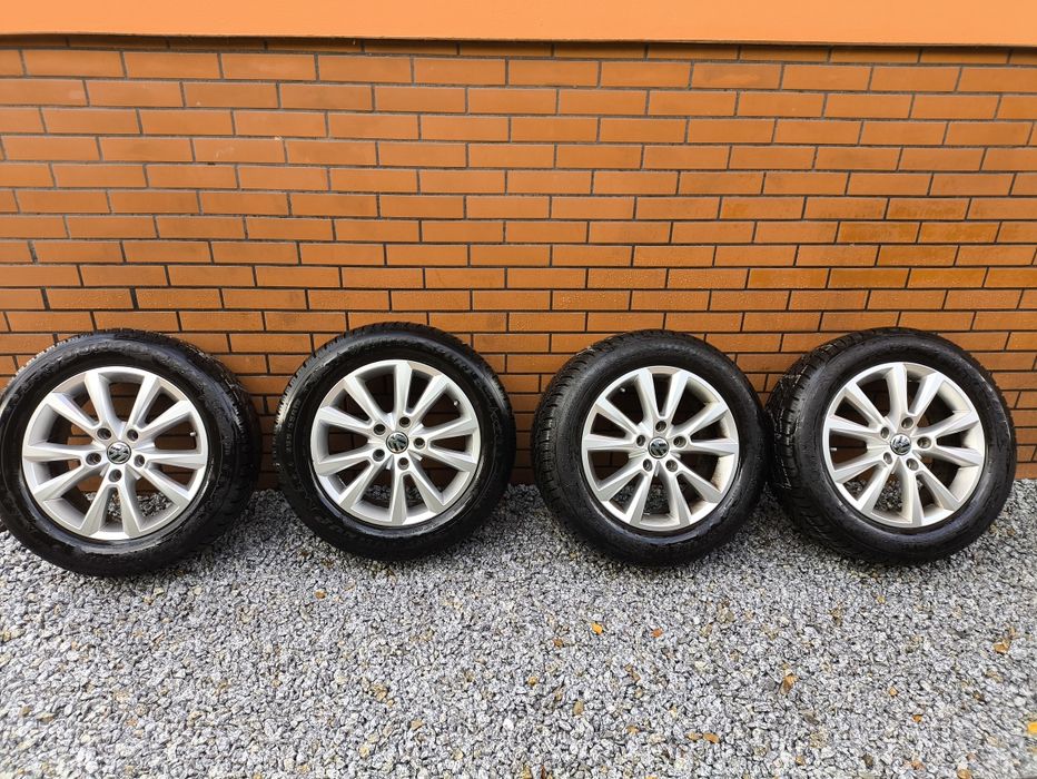 Koła alufelgi opony zima Dunlop 2023, 255/55/18 VW Touareg,  5x130