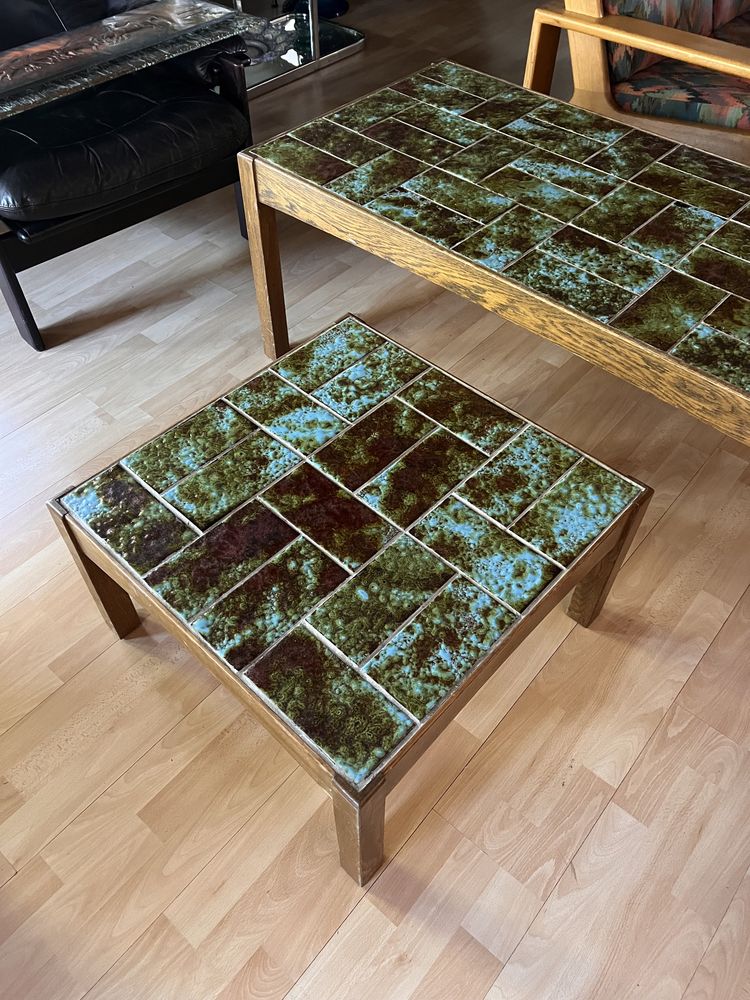 Mid century modern para stolików kawowych Jean Linard