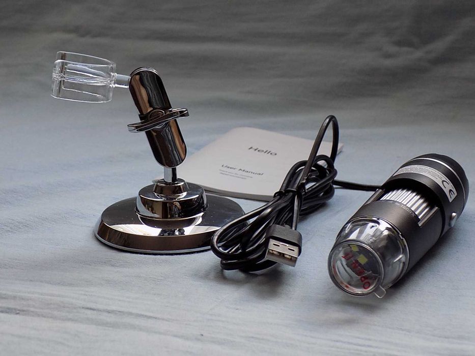 Przenośny ręczny mikroskop cyfrowy - USB -przybliżenie 1600 x 2 MP APP
