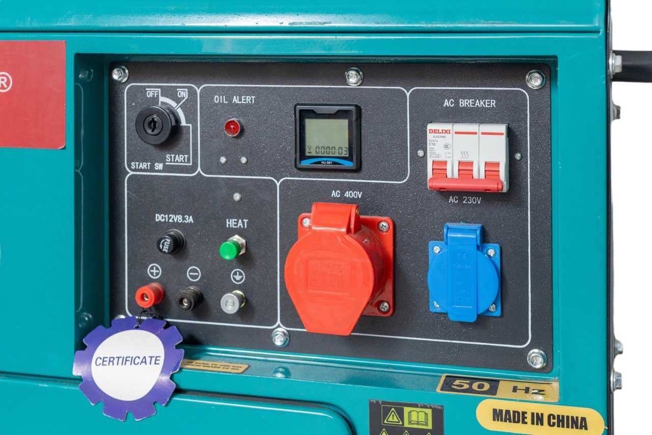 Безшумний дизельний генератор KINGMAX KM14500T3 5,4 кВт
