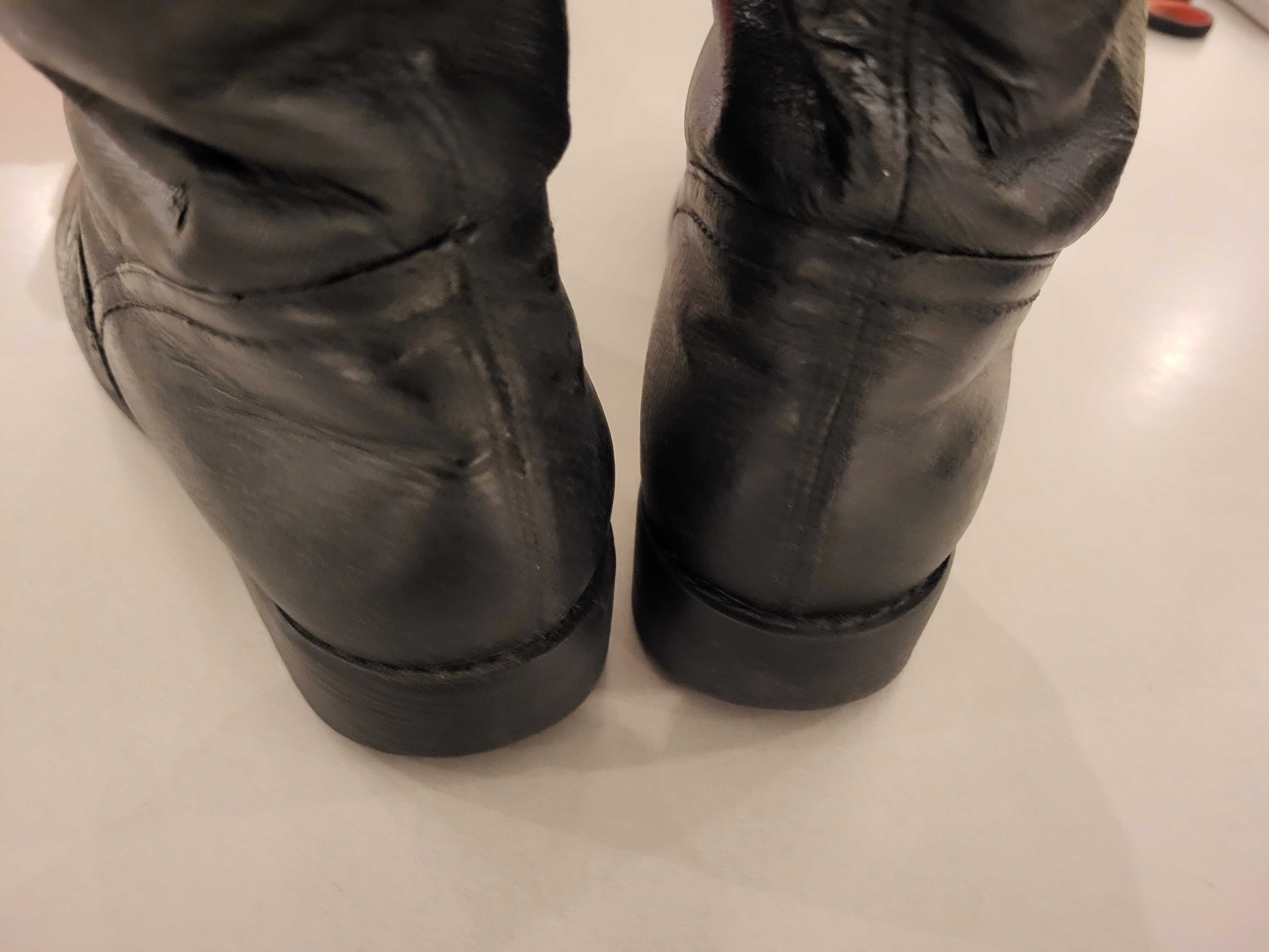buty zimowe rozmiar wkładki 23,5 cm - cieplutkie i zadbane