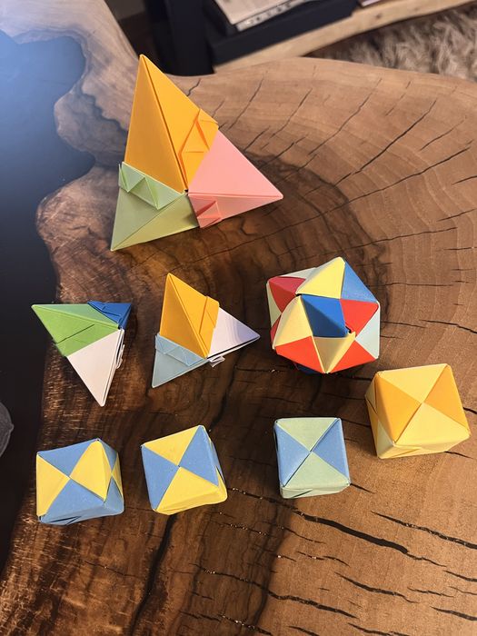 Origami modułowe , figury geometryczne matematyka