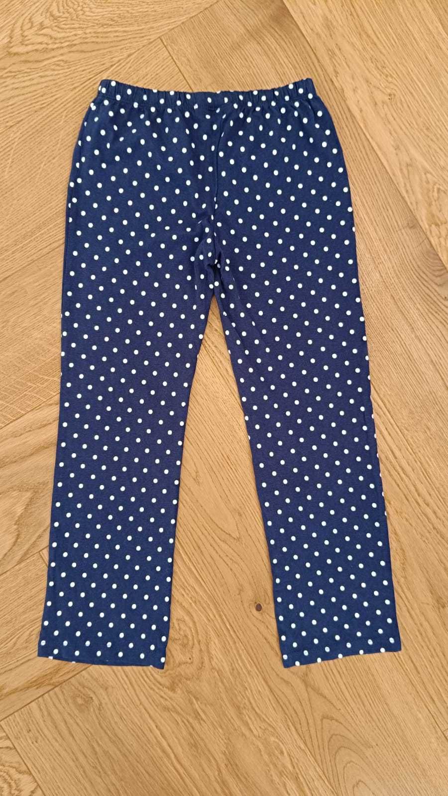 Nowe spodnie piżamowe/piżama dół dziewczęca 110/116 bawełna