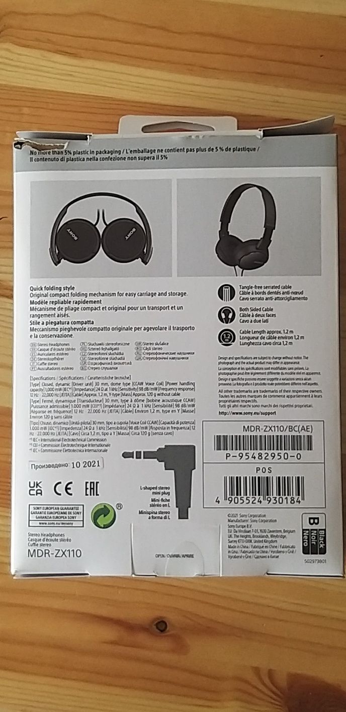 Headphones Sony com fio
