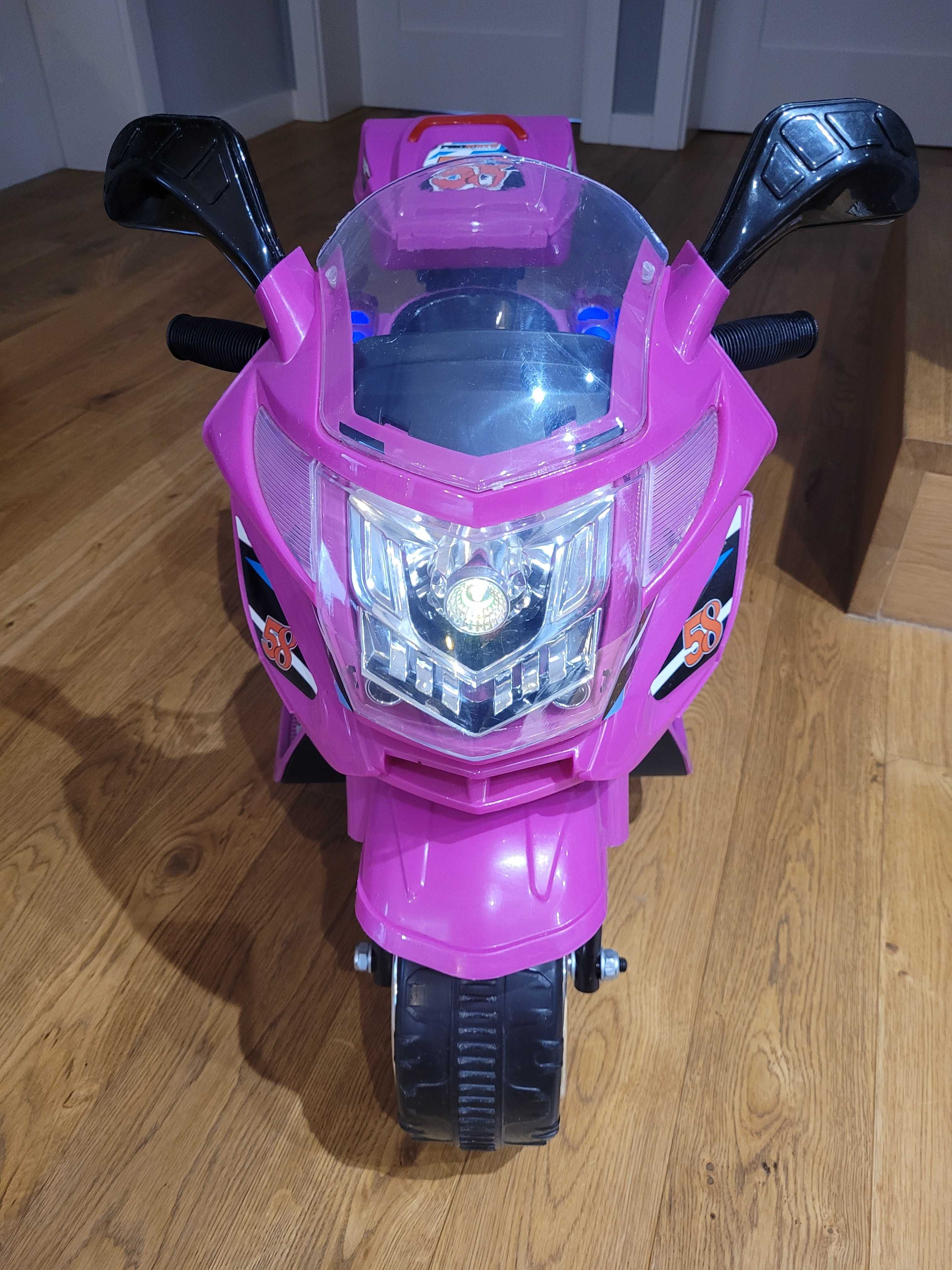 Motor motorek elektryczny dla dziewczynki super prezent Dzień Dziecka