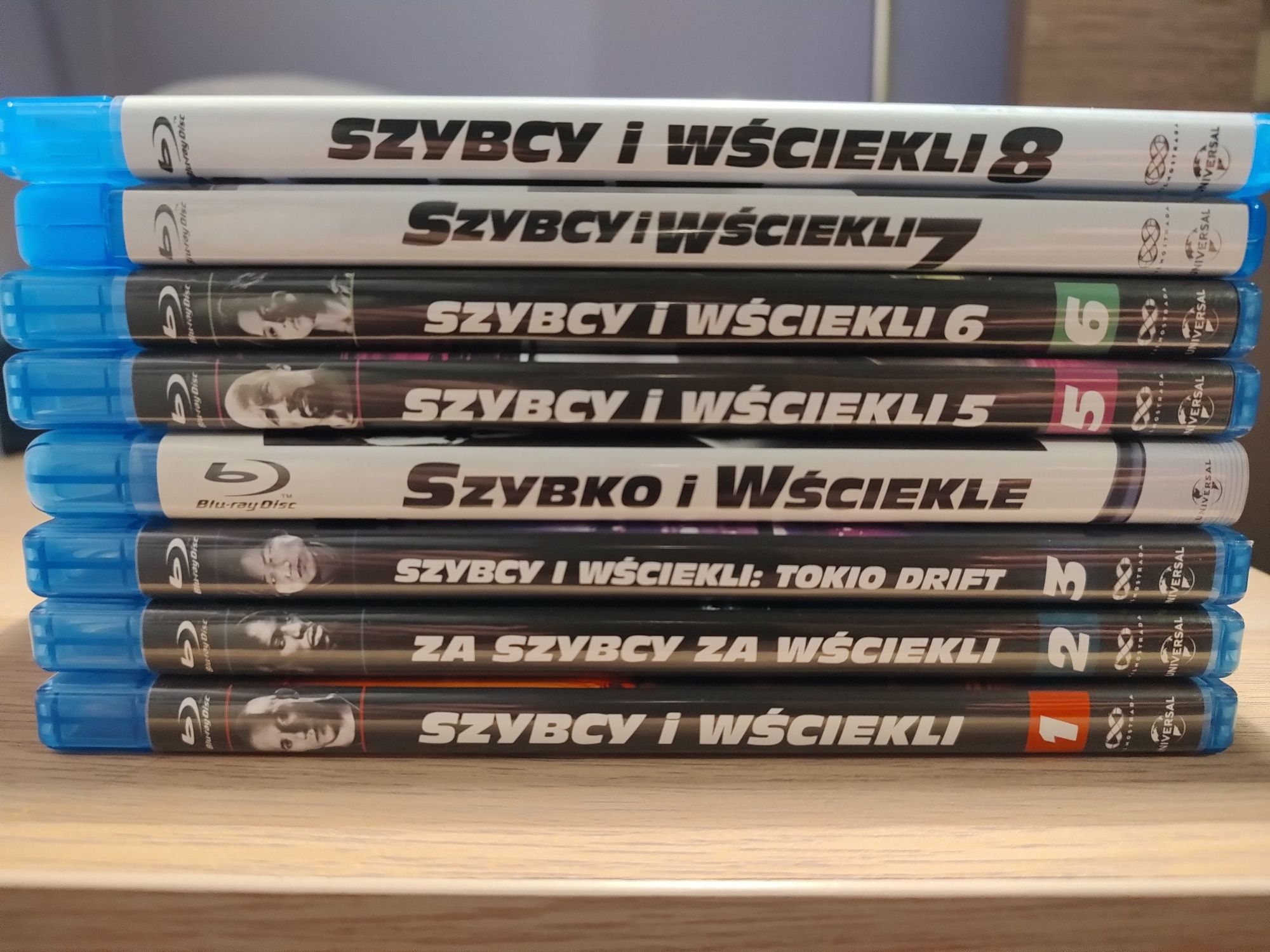 Kolekcja Szybcy i Wściekli 1-8 Blu-ray