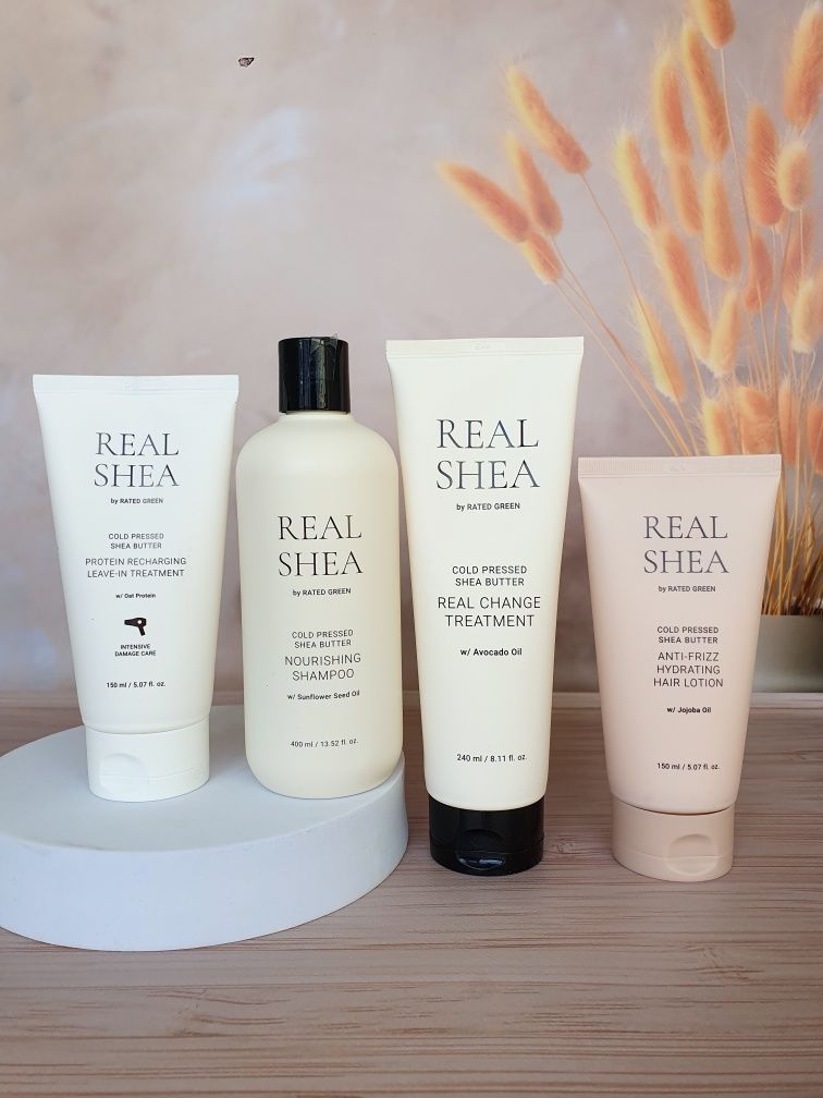Термозахист для волосся Rated Green Real Shea 150 мл з маслом ши Корея