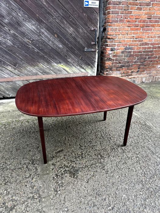 Stół machoniowy rozkładany Ole Wanscher 'Rungstedlund' vintage Dania