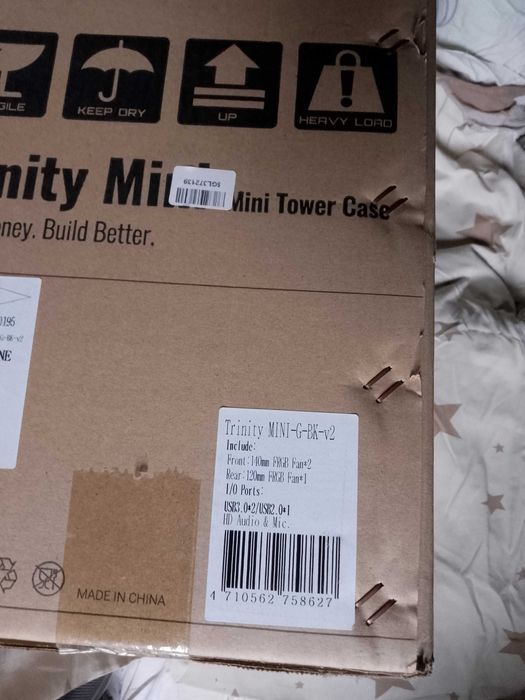 корпус AeroCool Trinity Mini MESH с б\п Thermaltake 600W