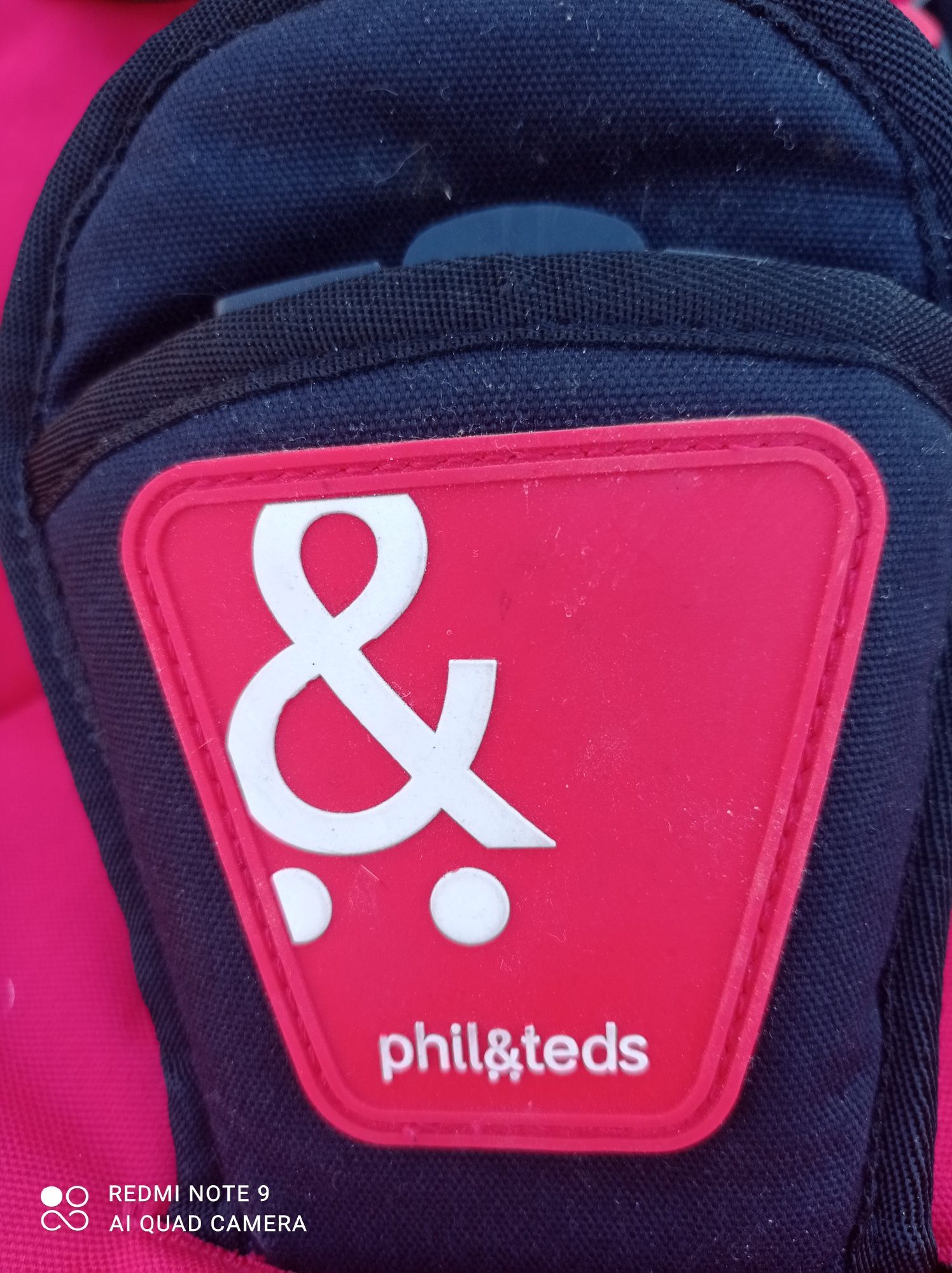 Siedzisko do wózka Phil teds czerwono czarne super stan jak nowe