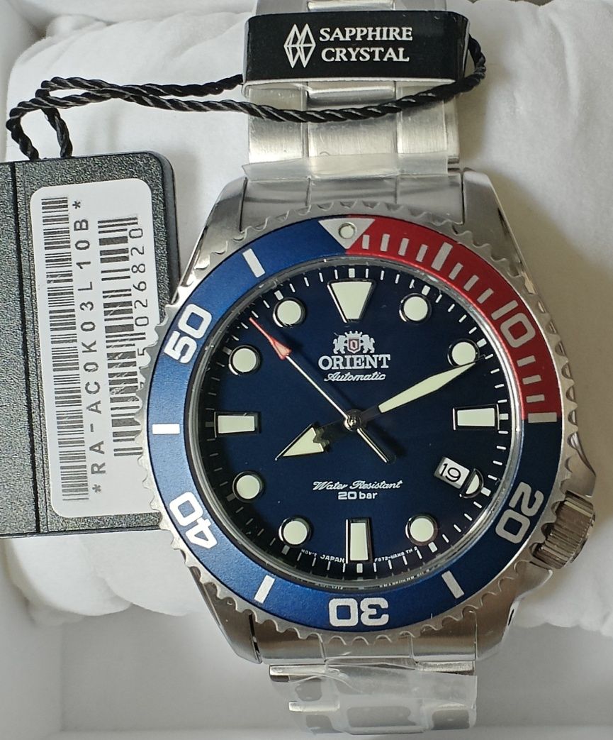 Orient TRITON PEPSI diver automatic szafir jak SKX007