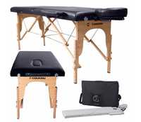 Łóżko stół do masażu przenośny leżanka drewniana premium