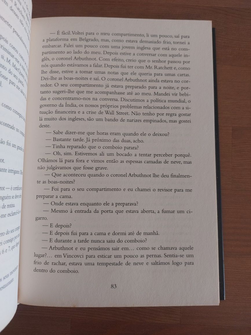 L " Um Crime no Expresso do Oriente " Agatha Christie (Opt. Estado)