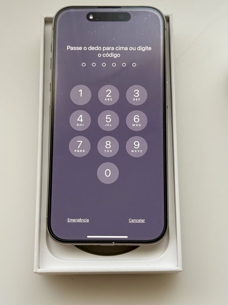 Iphone 15 pro branco 128GB - Único dono, c/fatura