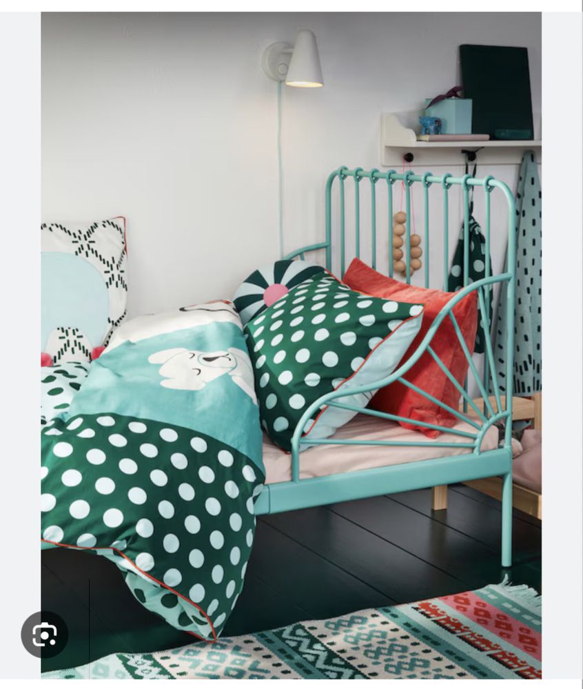 Łóżko dla dziecka ikea Minnen łóżeczko plus dno i materac