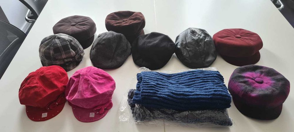 Sprzedamy okazyjnie czapki,kaszkiety,szale,kominy bawełniane