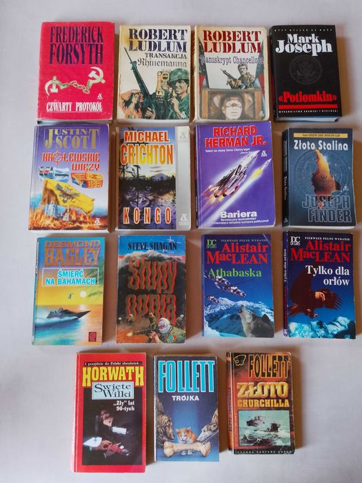 Zestaw  powieści, sensacja, thriller