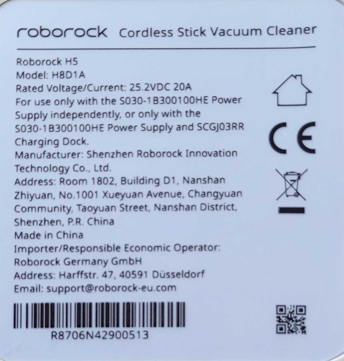 Roborock H5 - Odkurzacz pionowy - Dostawa Gratis
