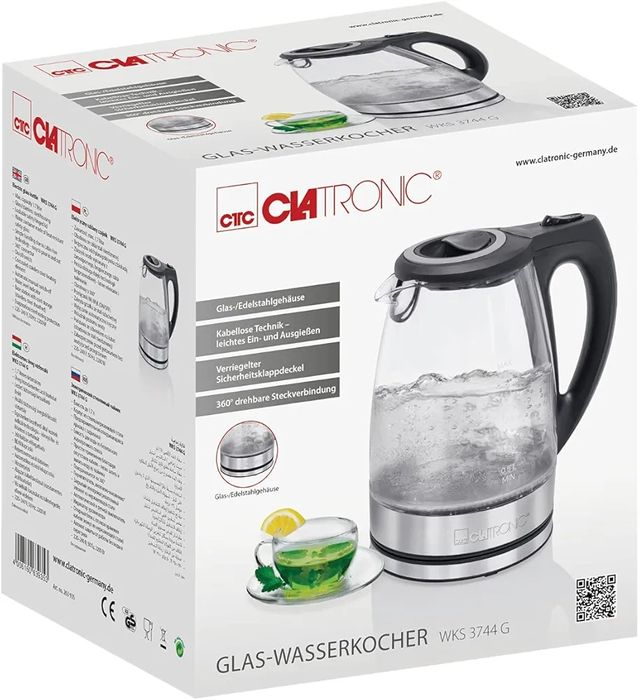 [Novo] Jarro Fervedor Eléctrico 1.7 Litros 220OW - Clatronic