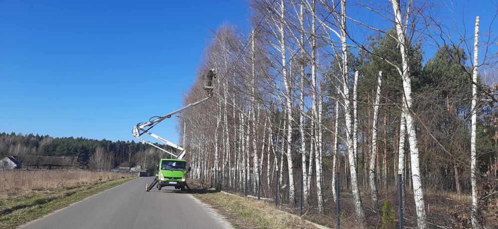 Usługi / wynajem podnośnikiem koszowym, zwyżką 18m