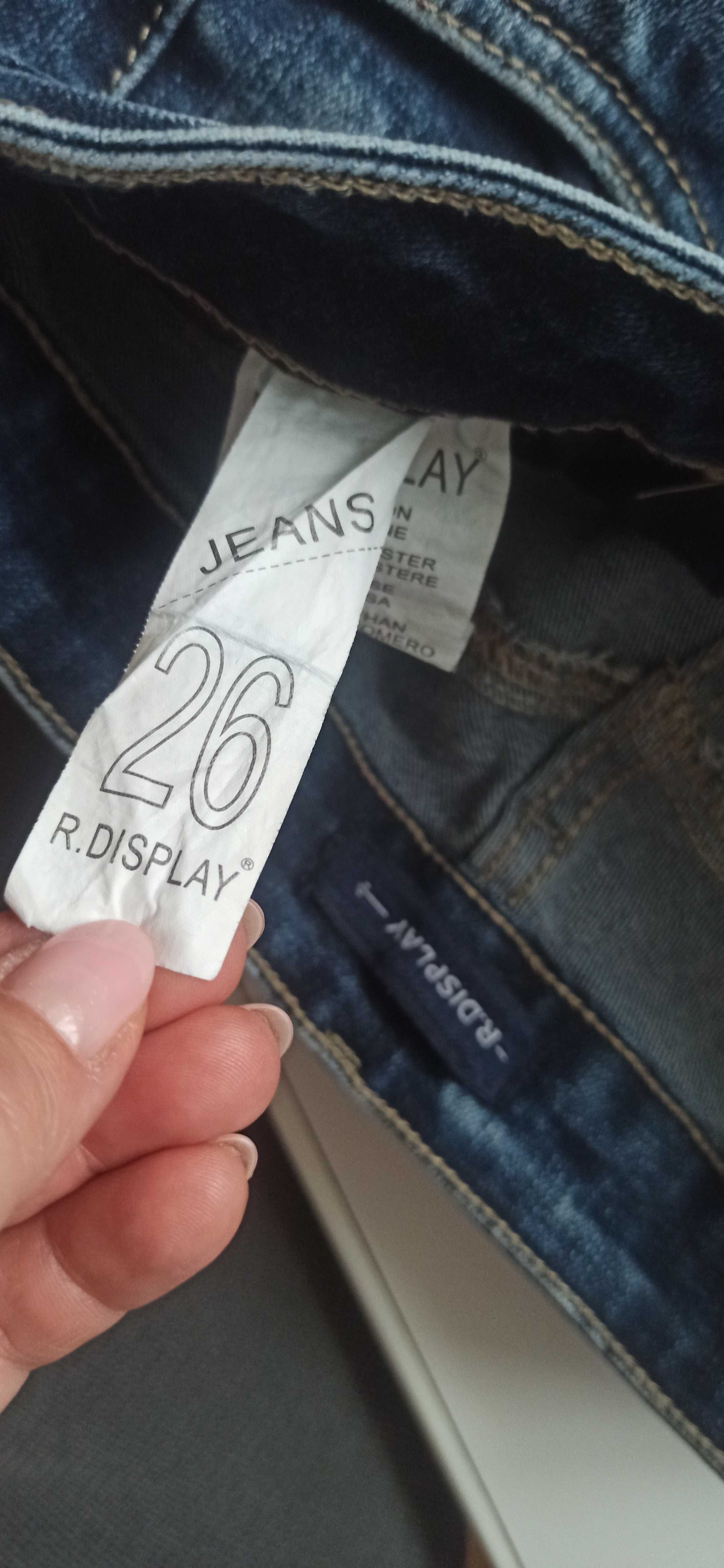 Spodnie jeans R.Display rozmiar 26 push up