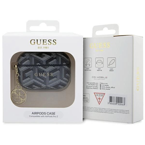 Etui Guess Gcube Charm Na Airpods Pro 2 - Czarne
