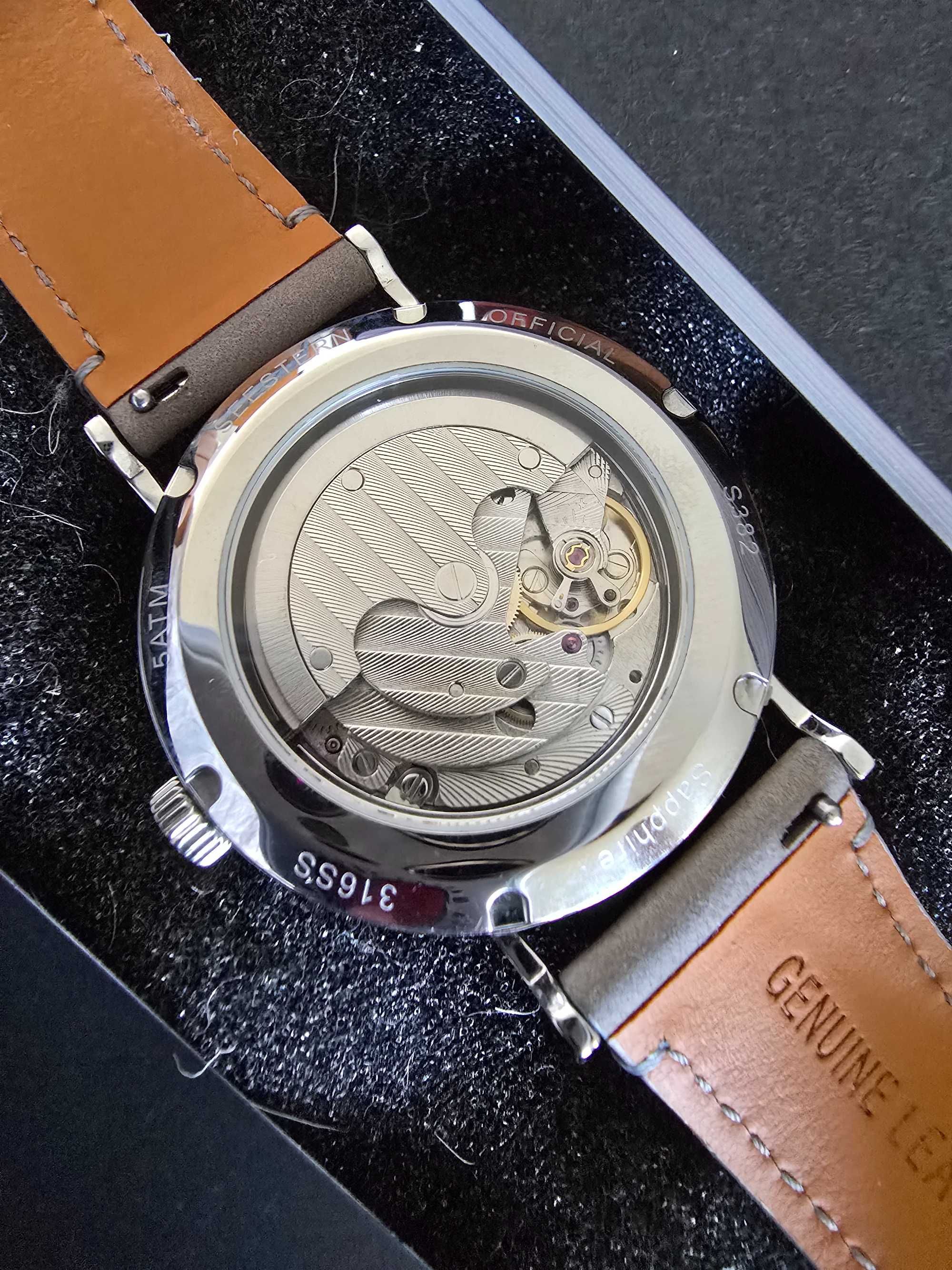 Seestern zegarek automatyczny ST1701 seagull [homage NOMOS Tangente]