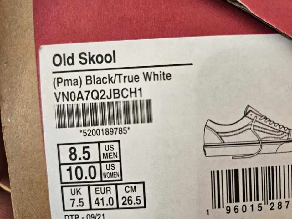Vans Old Skool (Pma) Black/True white  - rozmiar 41