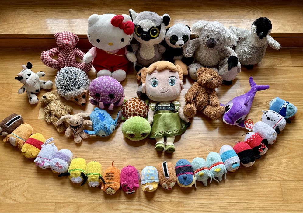 Peluches Disney Tsum Tsum, Ty, Kitty, Frozen, outros desde 50 cêntimos