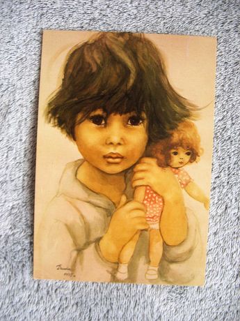 Muszyńska-Zamorska Dziecko dziewczynka z lalką